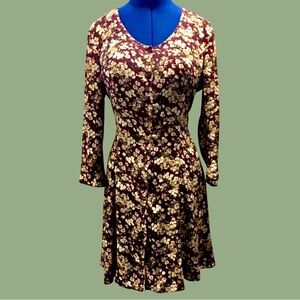Vintage BYER TOO California Floral 90’s Minidress Medium